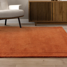 Terracotta York Hand-Woven Wool Rug