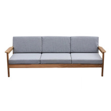 3 Seater Rome Teak Wood Outdoor Sofa
