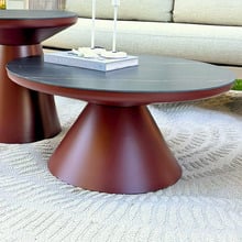 Burgundy Nina Outdoor Coffee Table