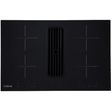 Linarie Lyon 80cm Induction Glass Cooktop with Integrated Ventilation System