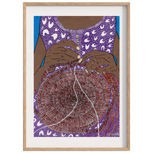 In Weaving Hands Framed Paper Print Wall Art