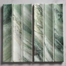 Teemo Matt Jade Flute Marble Look Porcelain Tile