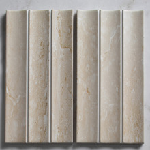 Teemo Matt Flute Travertine Look Porcelain Tile