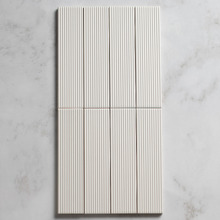 Hiroshi Stripe Matt Pearl Subway Ceramic Tile