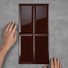 Fulham Gloss Heritage Brown Subway Ceramic Tile