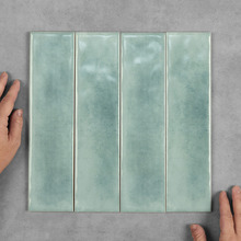 Corfu Gloss Turquoise Subway Ceramic Tile