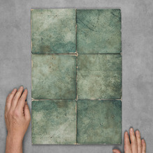 Nova Matt Green Square Porcelain Tile