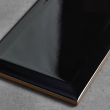 Camden Gloss Black Subway Ceramic Tile