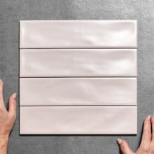 Stella Pink Subway Ceramic Tile