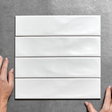 Stella White Subway Ceramic Tile