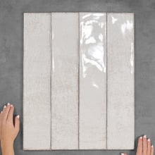 Claudia White Subway Ceramic Tile