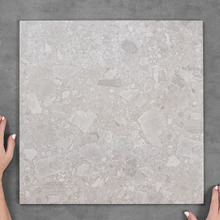 Marlo 450 x 450mm Grey Terrazzo Look Porcelain Tile