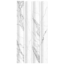 Cassian Satin Calacatta White Flute Ceramic Tile