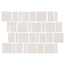 Evander Matt White Stone Look Porcelain Mosaic Tile