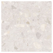 Evander Matt White Terrazzo Look Porcelain Tile