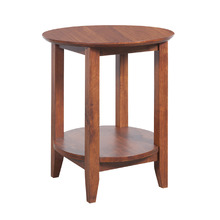 Liselotte Round Rubberwood Lamp Table