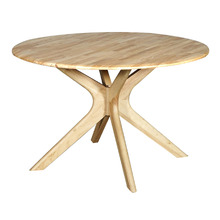 Carlo Rubberwood Round Dining Table