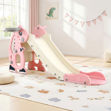 Keezi Pink Dragon Slide with Basketball Hoop
