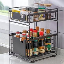 Jonah 2 Tier Carbon Steel Storage Rack