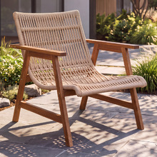 Kelso Acacia Wood Outdoor Lounge Chair