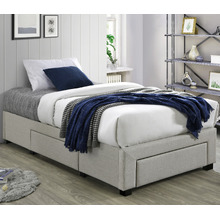 Oat White Astro Storage Bed Base