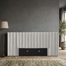 Oat White Alhambra Oversized King Bedhead