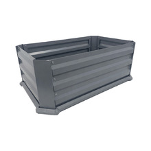 Aster Galvanised Steel Garden Bed with Base