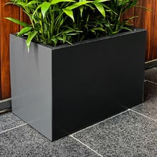 Willow Rectangular Galvanised Steel Box Planter