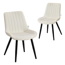 Maizie Faux Leather Dining Chairs (Set of 2)
