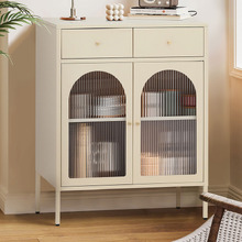 Cream Chloe 2 Door 2 Drawer Fluted Sideboard