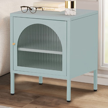 Chloe 1 Door Fluted Bedside Table