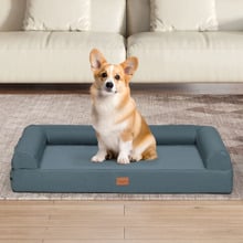 Grey Trista Orthopedic Calming Dog Bed