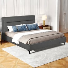 Emelia Upholstered Queen Platform Bed