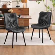Zella Faux Leather Dining Chairs (Set of 2)