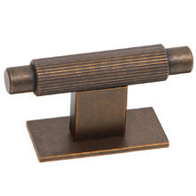 Arpa Round Aluminium T-Bar Knob with Backplate
