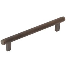 Bellevue Round Brass Knurled Bar Cabinet Handle