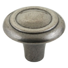 Winchester 34mm Pewter Round Cast Iron Knob