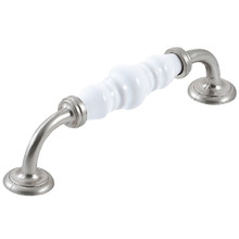 Trianon 128mm Porcelain & Zinc Alloy Bow Cabinet Handle