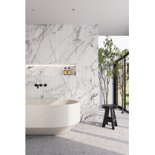 Eden 1700mm Oval Terrazzo Freestanding Bath with Overflow