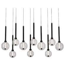 Meteor Glass 10-Light LED Pendant