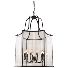 Brentwood Glass 10-Light Pendant