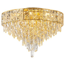 Finley Crystal 12-Light Flush Mount Ceiling Light