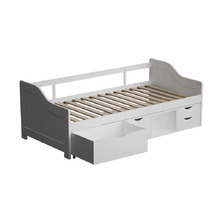 Kingston Pine Wood Single Daybed with Storage