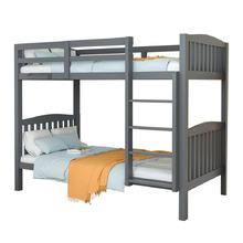 Kingston I Single Pine Wood Convertible Bunk Bed