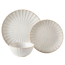 12 Piece Natural Kimmie Stoneware Dinner Set
