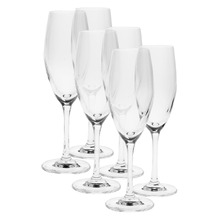 Frankie 180ml Crystal Champagne Flutes (Set of 6)