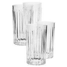 Jonnie Linear 300ml Highball Glasses (Set of 4)