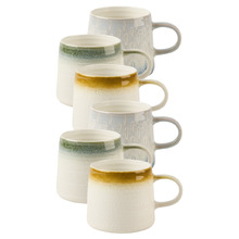 6 Piece Billie 300ml Stoneware Mug Set