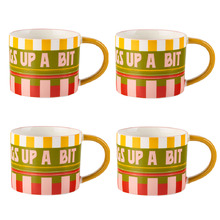 Sunnie Stir Things Up 300ml Stoneware Mugs (Set of 4)