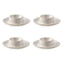 Bobbie Stoneware Egg Cup Plates (Set of 4)